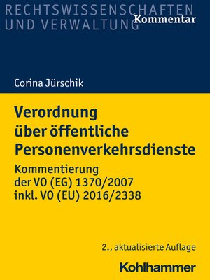 cover image of Verordnung über öffentliche Personenverkehrsdienste